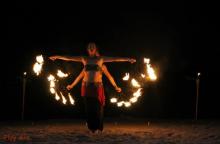 Performance de Danza con Fuego