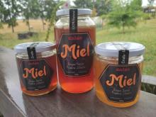 Miel de abejas, multifloral de bosque nativo y pradera silvestre, desde la cordillera de los Andes